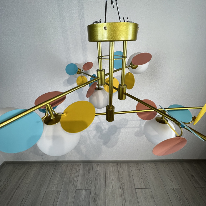 Потолочная люстра MATISSE B D120 Gold Multicolor ImperiumLoft