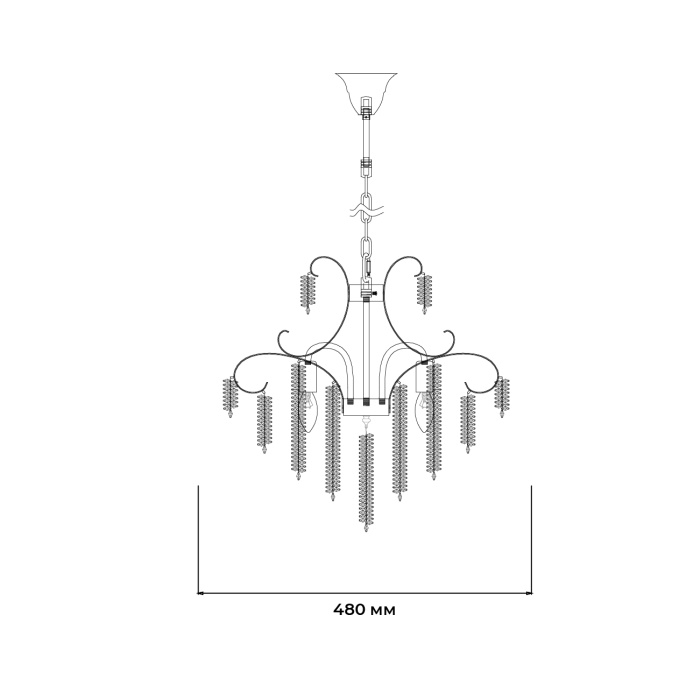 Подвесной светильник FAVERO ESCADA 2108/5P