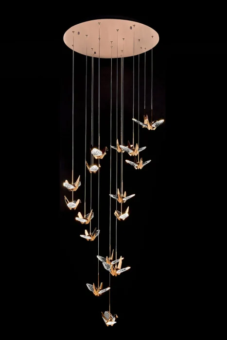 Подвесная люстра Leon Alma LE7706/17 Gold