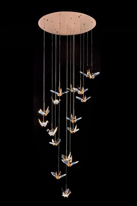 Подвесная люстра Leon Alma LE7706/17 Gold