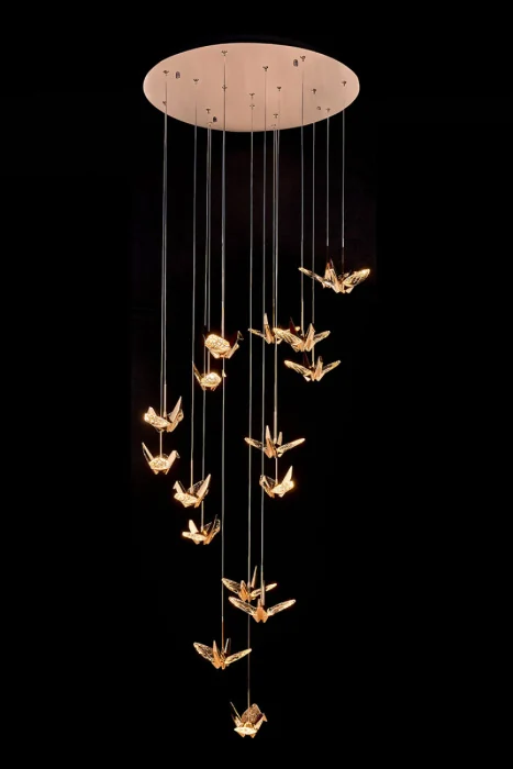 Подвесная люстра Leon Alma LE7706/17 Gold