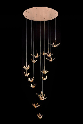 Подвесная люстра Leon Alma LE7706/17 Gold