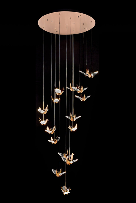 Подвесная люстра Leon Alma LE7706/17 Gold