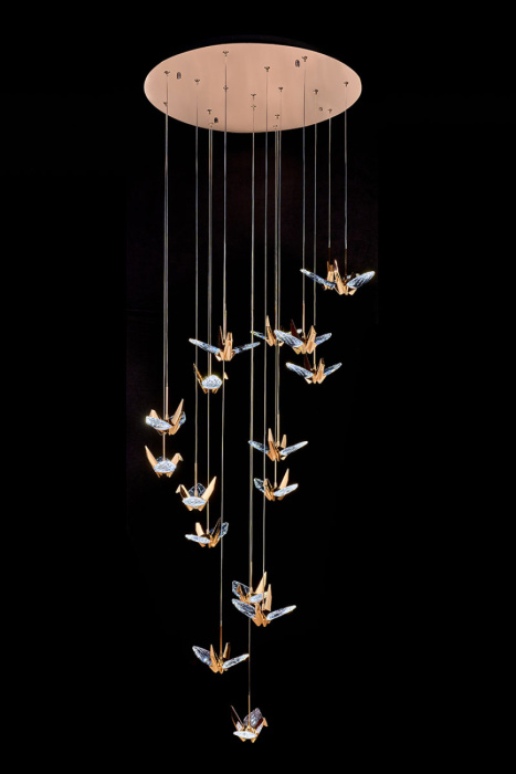 Подвесная люстра Leon Alma LE7706/17 Gold