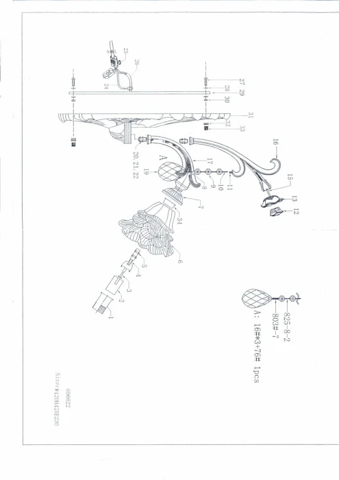 Бра Rosata Osgona 696622