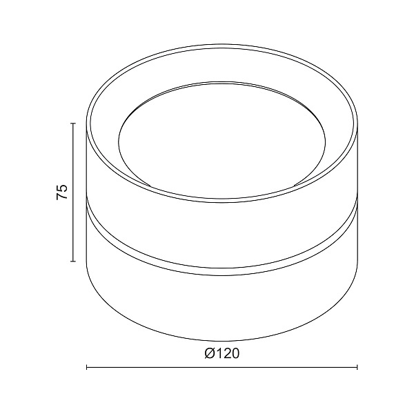 Накладной светильник Ledron BARREL MINI White