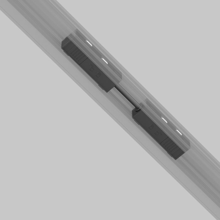 Коннектор питания прямой гибкий 5см Exility черный Maytoni TRA034CPC-42B-5-1