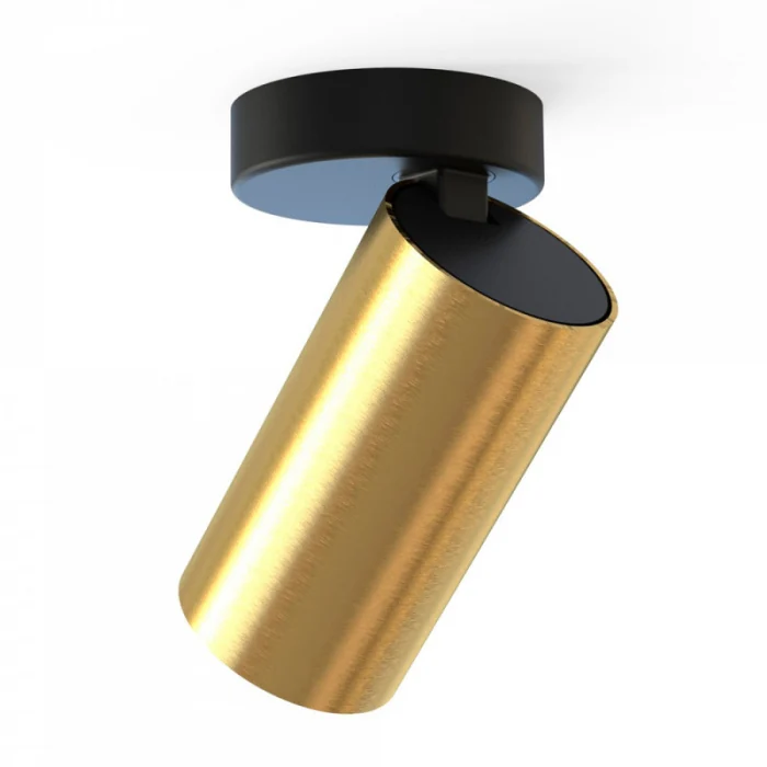 Накладной светильник спот Nowodvorski Mono Black/Brass 7778