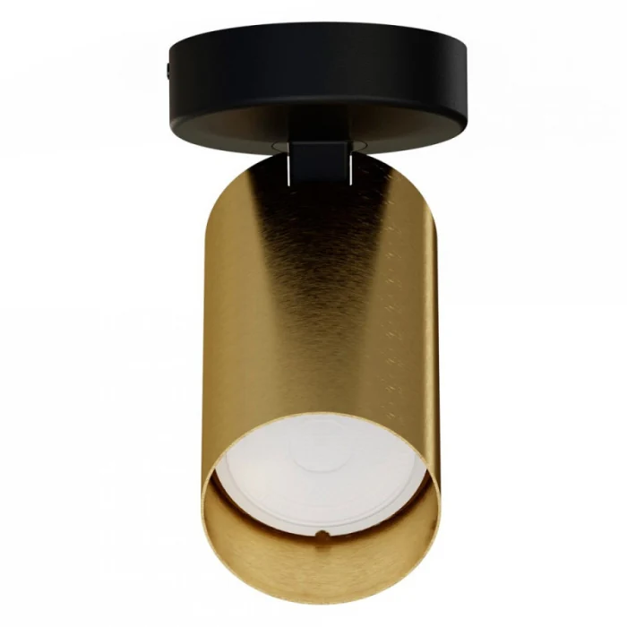 Накладной светильник спот Nowodvorski Mono Black/Brass 7778