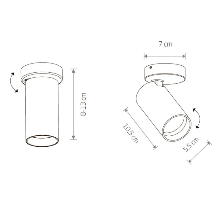 Накладной светильник спот Nowodvorski Mono Black/Brass 7778