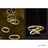 Подвесной светильник iLedex WOODSTOCK 10920P/3-70W-3000K (8/6/4) GOLD&CLEAR