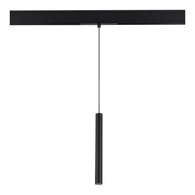 Магнитный трековый светильник Черный LED 1*7W 4000K 450Lm Ra90 36° IP20 D32xH307 48V ST682.446.07