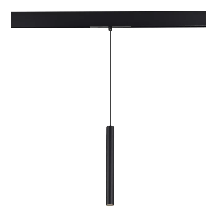 Магнитный трековый светильник Черный LED 1*7W 4000K 450Lm Ra90 36° IP20 D32xH307 48V ST682.446.07