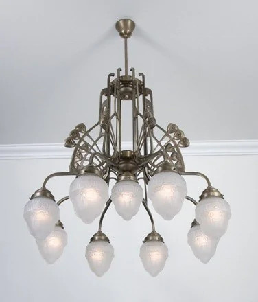 Люстра на штанге Berliner Messinglampen D288-113gsB