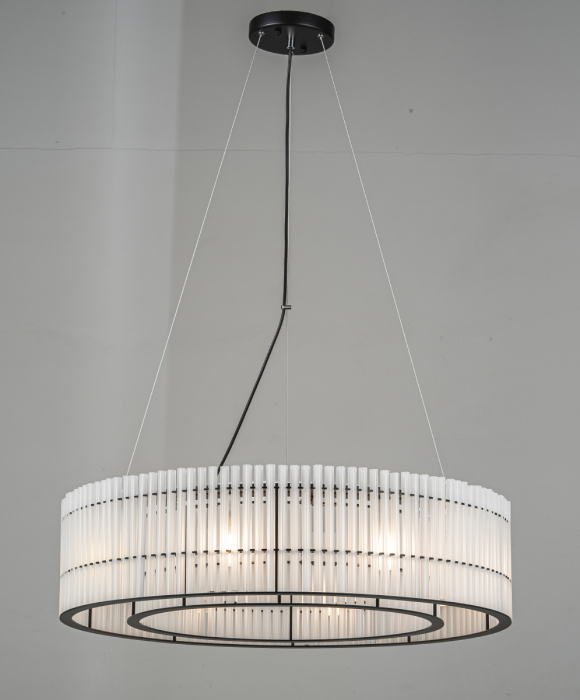 Подвесная люстра Delight Collection KM1293 771198 (KM1293P-8) black/frost