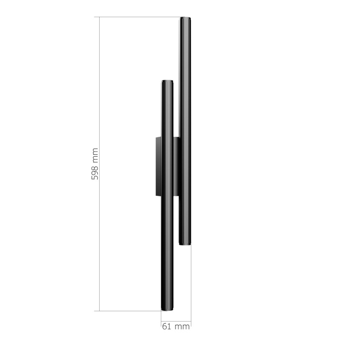 Светильник настенный ST-Luce Черный/Черный, Золотистый LED 4*3W 3000K SL6210.401.04