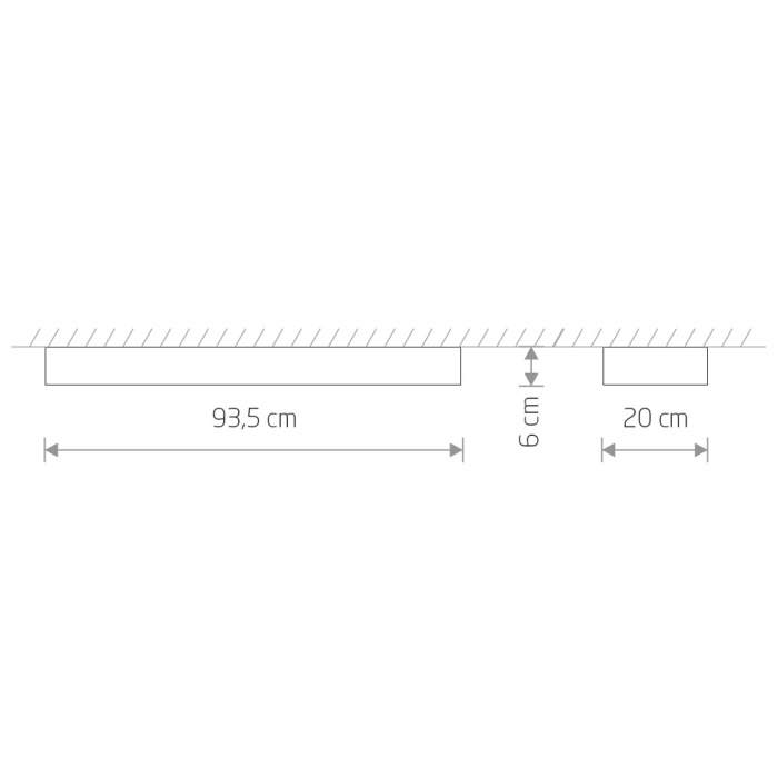 Потолочный cветильник Nowodvorski Soft Ceiling Led 90x20 White 7542