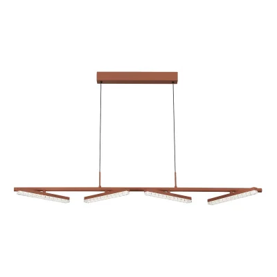 Светильник подвесной ST-Luce терракотовый/прозрачный LED 1*32W 4000K SL1018.603.04