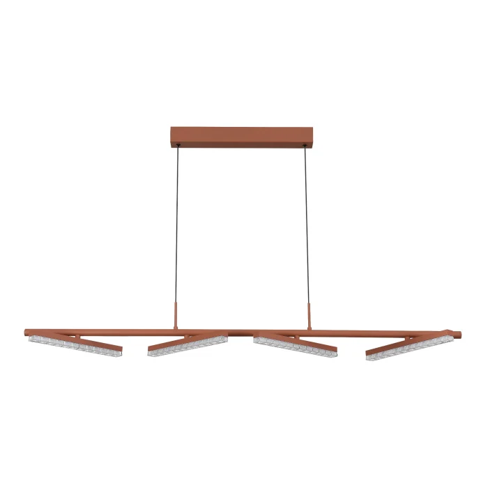 Светильник подвесной ST-Luce терракотовый/прозрачный LED 1*32W 4000K SL1018.603.04