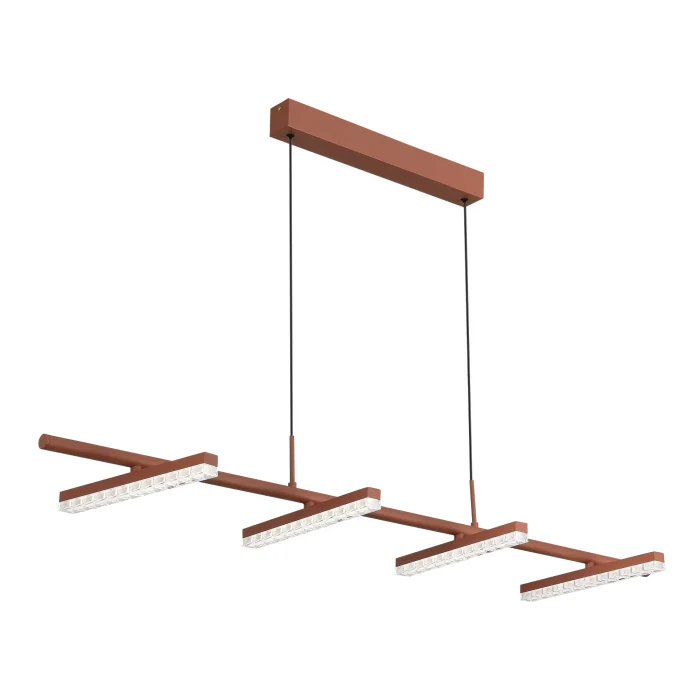 Светильник подвесной ST-Luce терракотовый/прозрачный LED 1*32W 4000K SL1018.603.04