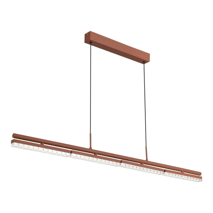 Светильник подвесной ST-Luce терракотовый/прозрачный LED 1*32W 4000K SL1018.603.04