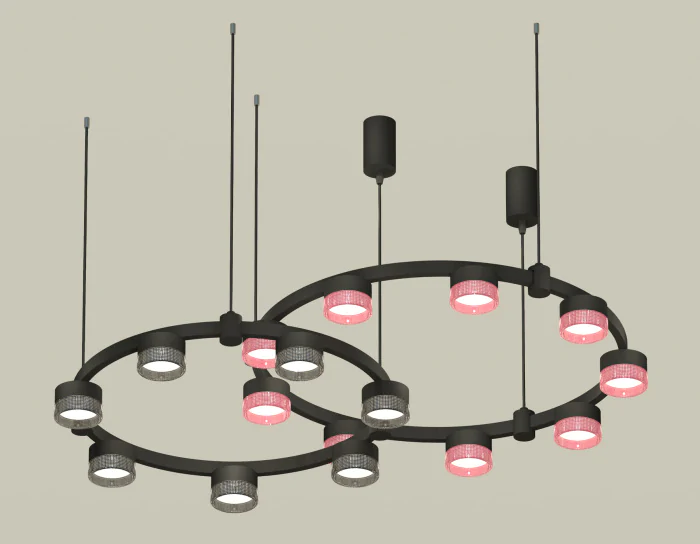 Комплект подвесного светильника Techno Ring с композитным хрусталем Ambrella light XR92091310