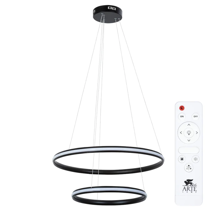 Светильник подвесной Arte Lamp MERIDIANA A2198SP-2BK