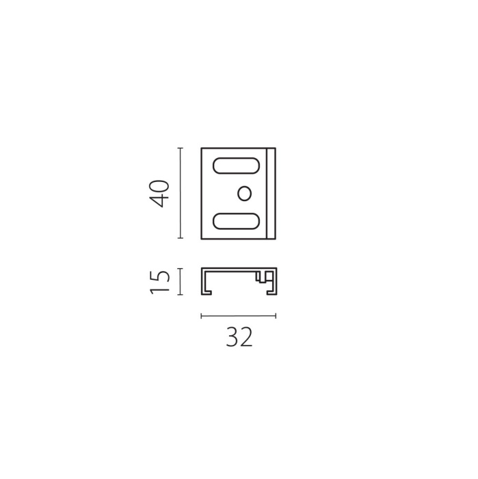 Скоба крепежная тип D к шинопроводу 5040xx-(F)/(R) Quattro Lightstar 504196-00