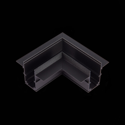 Угол-соединитель для встраиваемого магнитного шинопровода под ГКЛ 12мм ST-Luce Черный ST007.429.12