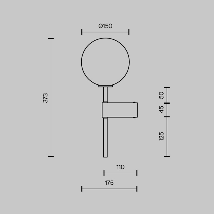 Бра Maytoni Mood MOD172WL-01BS