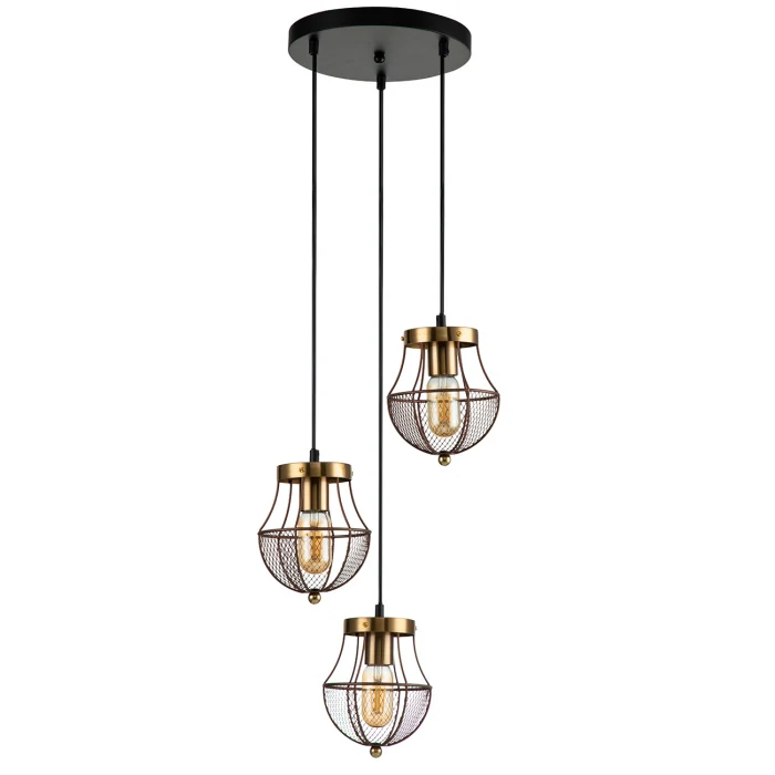 Подвесная люстра Indigo Pallo 10011/3P Gold V000189