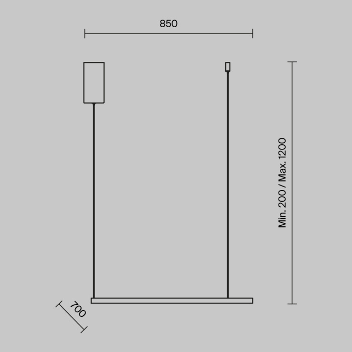 Подвесной светильник Maytoni Glint MOD072PL-L36B3K
