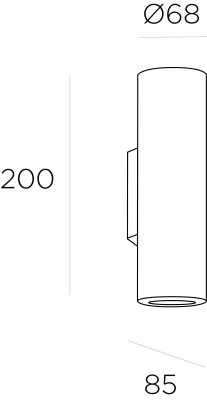 Настенный светильник Leds C4 PIPE