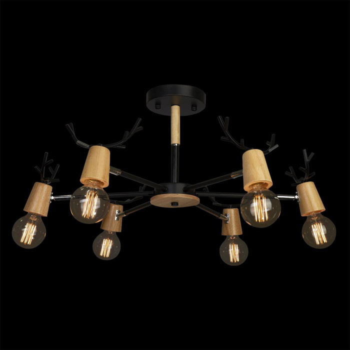 Люстра на штанге LOFT IT SVEN 10024/6 Black