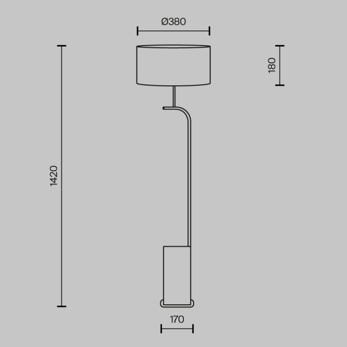Торшер Maytoni Glamping MOD437FL-03B