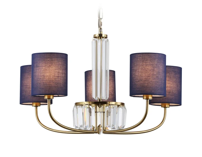 Подвесная люстра с абажурами и хрусталем Ambrella light LH71271