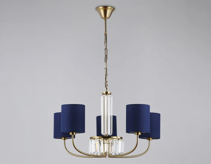 Подвесная люстра с абажурами и хрусталем Ambrella light LH71271