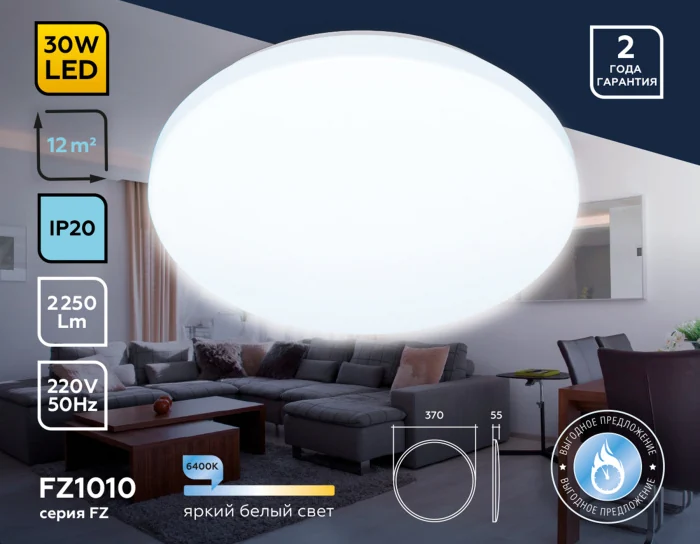 Потолочный светодиодный светильник Ambrella light FZ1010