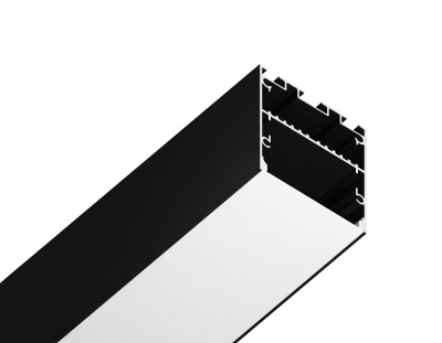 Алюминиевый профиль накладной/подвесной &quot;Profile System&quot; 42*45 для светодиодной ленты до 33,4мм Ambrella light GP3050BK
