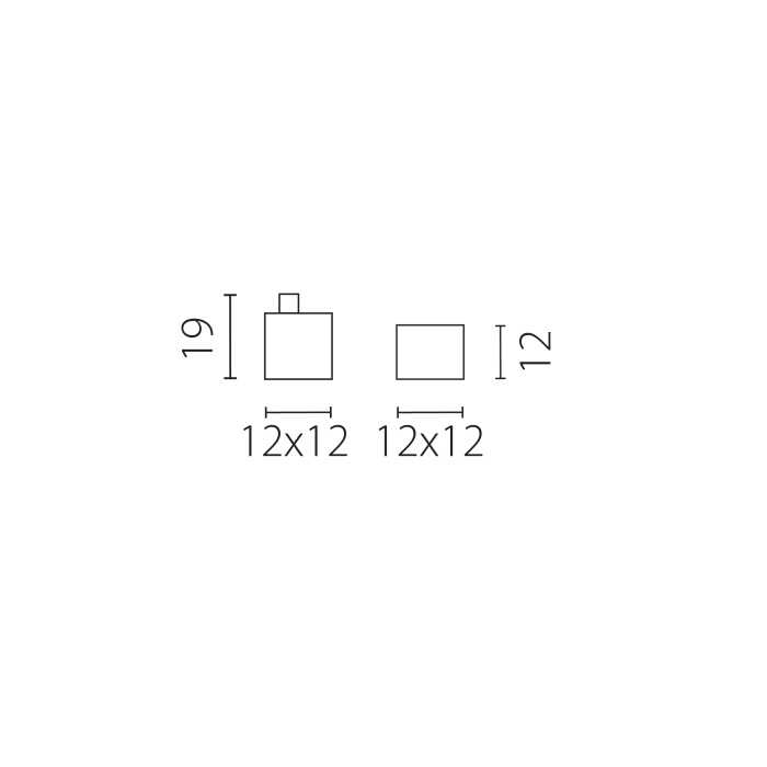 Комплект заглушек (2 шт) д/квадратного силиконового профиля 10х10мм Profiled д/LED лент Profiled 441017