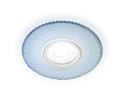 Встраиваемый точечный светильник MR16 с LED подсветкой Ambrella light S333 FR/CLD