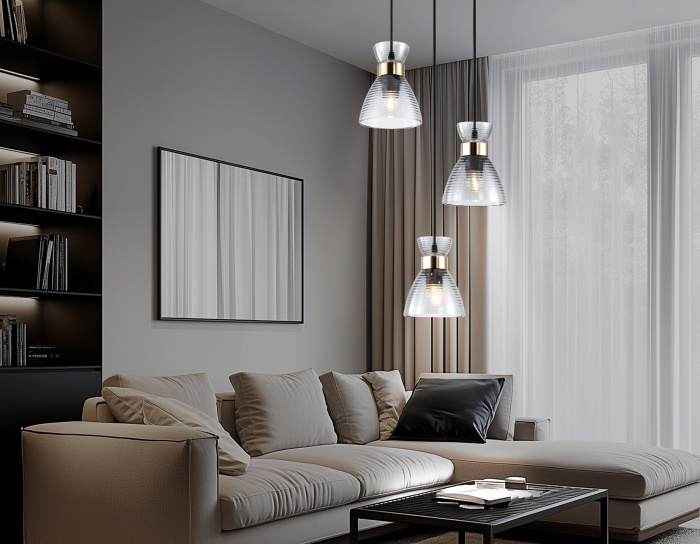 Светильник подвесной со стеклянными плафонами TRADITIONAL AMBRELLA LIGHT TR3408