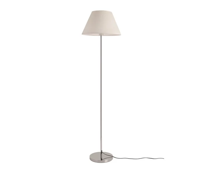 Торшер Верто хром/белый d40 h155 E27 1*40W Kink Light 08084-F,02