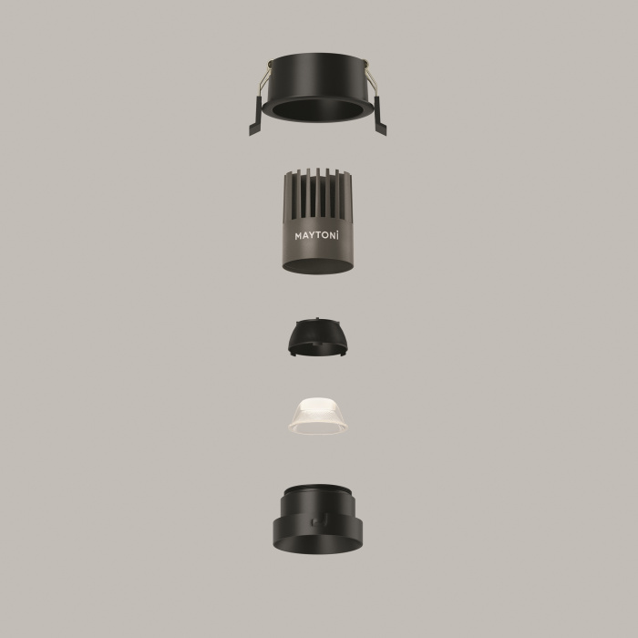 Встраиваемый светильник Maytoni Dip DL115-10W-4K-B