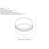 Декоративное кольцо внутреннее Crystal Lux CLT RING 013 WH