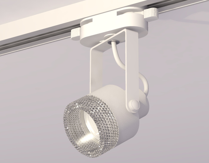 Комплект трекового однофазного светильника с композитным хрусталем Ambrella light XT6601060