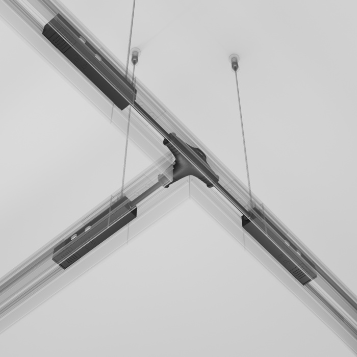 Коннектор питания Т-образный Exility черный Maytoni TRA034CWT-42B