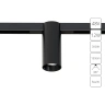 Магнитный трековый светильник Arte Lamp OPTIMA A7290PL-1BK