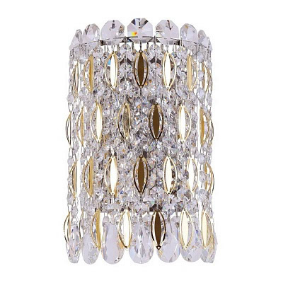 Бра Crystal Lux LIRICA AP2 CHROME/GOLD-TRANSPARENT