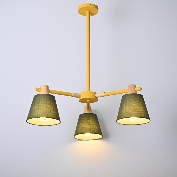 Потолочная люстра на штанге NATURA A GREEN 3 ImperiumLoft